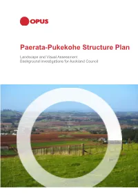Paerata-Pukekohe Structure Plan