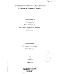 Analysis of Body Movement and Its Effects on Cyberware 3D Whole