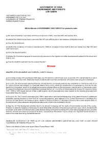 Answered On:12.03.2001 Clearance of Pending Projects Naresh Kumar Puglia