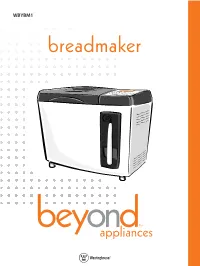 Breadmaker Manual.Indd