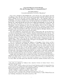 Eros in the Physics of Ancient Stoicism (Why Did Chrysippus Think of a Cosmogonal Fellatio?)1