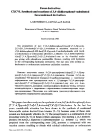 Furan Derivatives CXCVI. Synthesis and Reactions of 3,4-Dichiorophenyl-Substituted Furocondensed Derivatives
