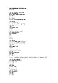Mp3tag File Overview 2011-02-08