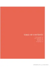 Table of Contents