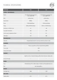 Technical Specifications