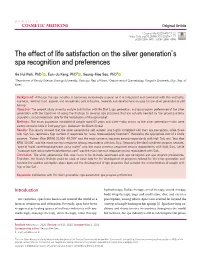 The Effect of Life Satisfaction on the Silver Generation's Spa Recognition