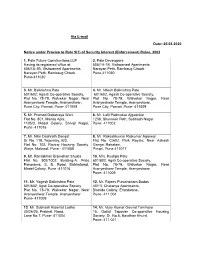 Via E-Mail Date:-25.03.2020 Notice Under Proviso to Rule 9(1) Of