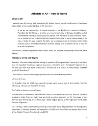 Atheists in AA – How It Works
