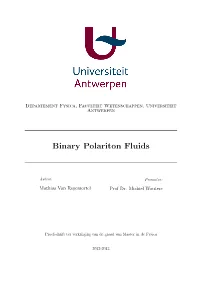 Binary Polariton Fluids