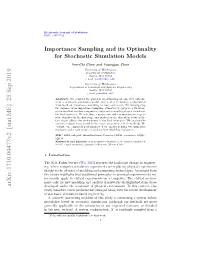 Blackimportance Sampling and Its Optimality for Stochastic
