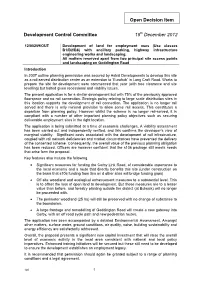 Development of Land for Employment Use, Highway Infrastructure