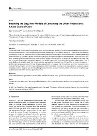 New Models of Containing the Urban Populations: a Case Study of Cairo