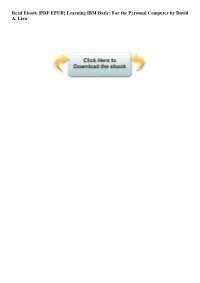 {PDF EPUB} Learning IBM Basic: for the Personal Computer by David A