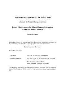 TECHNISCHE UNIVERSIT¨AT M¨UNCHEN Power