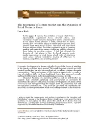 The Emergence of a Mass Market and the Dynamics of Retail Forms in Korea Insoo Baek