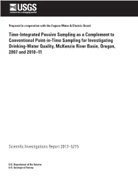 Time-Integrated Passive Sampling As a Complement to Conventional
