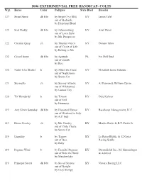 2006 EXPERIMENTAL FREE HANDICAP- COLTS Wgt