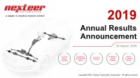 2019 Annual Results Announcement