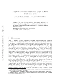4-Regular 4-Connected Hamiltonian Graphs with Few Hamiltonian Cycles