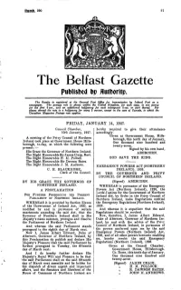 The Belfast Gazette Published Dp Flutboritp