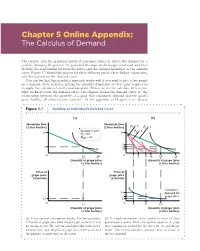 Chapter 5 Online Appendix: the Calculus of Demand