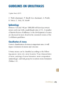 Guidelines on Urolithiasis
