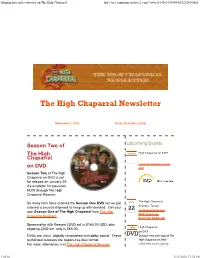 Hanging Hats and a Shootout on the High Chaparral