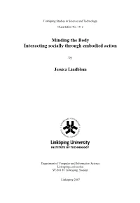 Minding the Body Interacting Socially Through Embodied Action