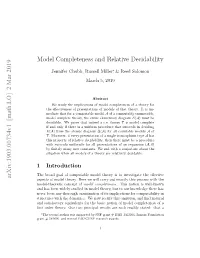Model Completeness and Relative Decidability