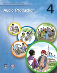 Module 4: Audio Productionaudio Production