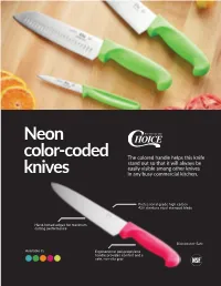 Neon Color-Coded Knives