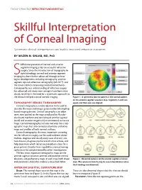 Skillful Interpretation of Corneal Imaging Systematic Clinical Interpretation Can Lead to Improved Refractive Outcomes
