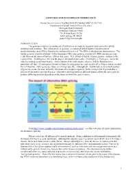 1 GENETICS and PATTERNS of INHERITANCE Simon Petersen