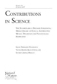 Contributions in Science