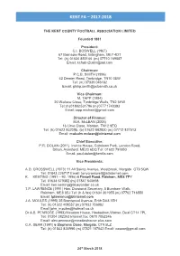Kent FA 2017-2018 Members List