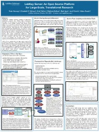 Labkey Server: an Open Source Platform for Large-Scale, Translational Research