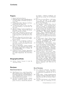 Papers Biographical Note Reviews Contents