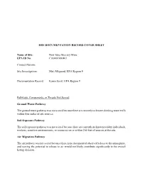 Proposed Hrs Documentation Record