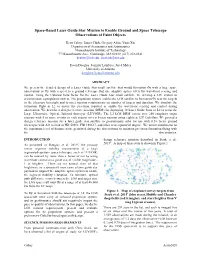 Space-Based Laser Guide Star Mission to Enable Ground and Space Telescope Observations of Faint Objects