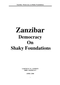 Democracy on Shaky Foundations