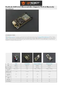 Firebeetle ESP32 Iot Microcontroller (Supports Wi-Fi & Bluetooth)
