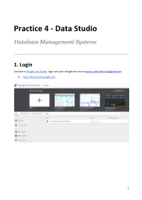 Practice 4 - Data Studio