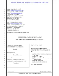 Sample Pleading Template (Federal Court)