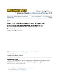 Simulating Large Deformation of Intraneural Ganglion Cyst Using Finite Element Method