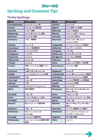 Spelling and Grammar Tips