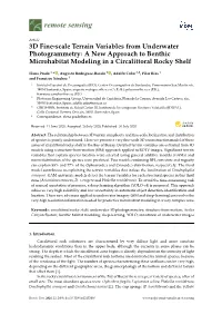 3D Fine-Scale Terrain Variables from Underwater Photogrammetry: a New Approach to Benthic Microhabitat Modeling in a Circalittoral Rocky Shelf