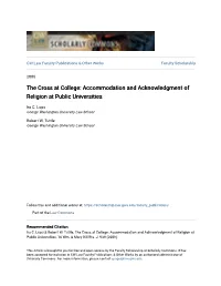 Accommodation and Acknowledgment of Religion at Public Universities