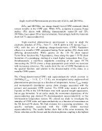 Angle-Resolved Photoemission Spectroscopy of Zrte 3 and 2H-Nbse 2