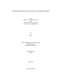 Investment Behavior Analysis Based on Tail Risk Management