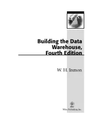 Building the Data Warehouse, Fourth Edition